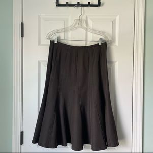 Sharagano Brown A-Line Skirt